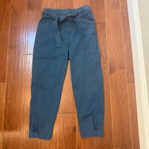 NWT Anthropologie Ellie Embroidered Utility Pants Size 8